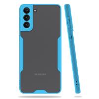 Newface Samsung Galaxy S21 Plus Kılıf Platin Silikon - Mavi