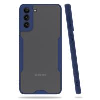 Newface Samsung Galaxy S21 Plus Kılıf Platin Silikon - Lacivert