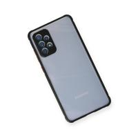 Newface Samsung Galaxy A72 Kılıf Miami Şeffaf Silikon - Siyah