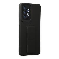 Newface Samsung Galaxy A33 5G Kılıf Mega Standlı Silikon - Siyah