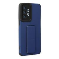 Newface Samsung Galaxy A33 5G Kılıf Mega Standlı Silikon - Mavi