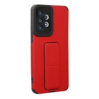 Newface Samsung Galaxy A33 5G Kılıf Mega Standlı Silikon - Kırmızı