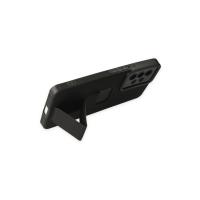 Newface Samsung Galaxy A53 5G Kılıf Mega Standlı Silikon - Siyah