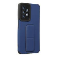 Newface Samsung Galaxy A53 5G Kılıf Mega Standlı Silikon - Mavi