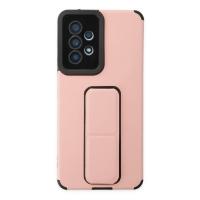 Newface Samsung Galaxy A53 5G Kılıf Mega Standlı Silikon - Pudra