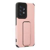 Newface Samsung Galaxy A53 5G Kılıf Mega Standlı Silikon - Pudra