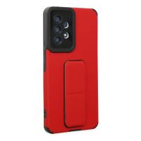 Newface Samsung Galaxy A53 5G Kılıf Mega Standlı Silikon - Kırmızı