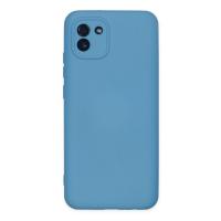 Newface Samsung Galaxy A03 Kılıf Nano içi Kadife Silikon - Mavi
