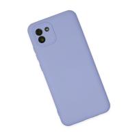 Newface Samsung Galaxy A03 Kılıf Nano içi Kadife Silikon - Lila
