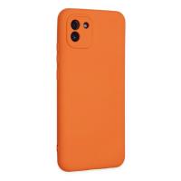 Newface Samsung Galaxy A03 Kılıf Nano içi Kadife Silikon - Turuncu