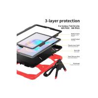 Newface Samsung Galaxy P610 Tab S6 Lite 10.4 Kılıf Griffin Tablet Kapak - Kırmızı