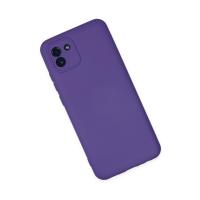 Newface Samsung Galaxy A03 Kılıf Nano içi Kadife Silikon - Mor
