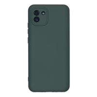 Newface Samsung Galaxy A03 Kılıf Nano içi Kadife Silikon - Koyu Yeşil
