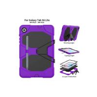 Newface Samsung Galaxy P610 Tab S6 Lite 10.4 Kılıf Griffin Tablet Kapak - Mor