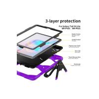 Newface Samsung Galaxy P610 Tab S6 Lite 10.4 Kılıf Griffin Tablet Kapak - Mor