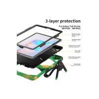 Newface Samsung Galaxy P610 Tab S6 Lite 10.4 Kılıf Griffin Tablet Kapak - Kamuflaj