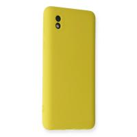 Newface Samsung Galaxy A01 Core Kılıf Nano içi Kadife Silikon - Sarı