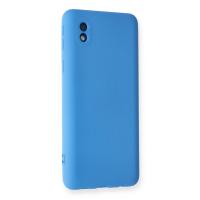 Newface Samsung Galaxy A01 Core Kılıf Nano içi Kadife Silikon - Mavi