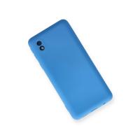 Newface Samsung Galaxy A01 Core Kılıf Nano içi Kadife Silikon - Mavi