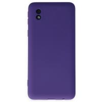 Newface Samsung Galaxy A01 Core Kılıf Nano içi Kadife Silikon - Mor