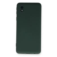 Newface Samsung Galaxy A01 Core Kılıf Nano içi Kadife Silikon - Koyu Yeşil