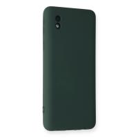 Newface Samsung Galaxy A01 Core Kılıf Nano içi Kadife Silikon - Koyu Yeşil