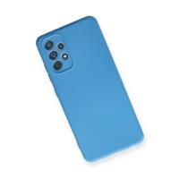 Newface Samsung Galaxy A32 Kılıf Nano içi Kadife Silikon - Mavi