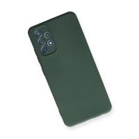 Newface Samsung Galaxy A32 Kılıf Nano içi Kadife Silikon - Koyu Yeşil