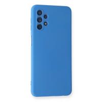 Newface Samsung Galaxy A52 Kılıf Nano içi Kadife Silikon - Mavi