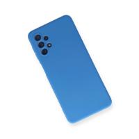 Newface Samsung Galaxy A52 Kılıf Nano içi Kadife Silikon - Mavi