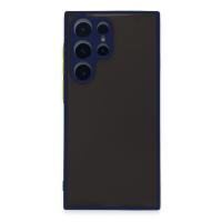 Newface Samsung Galaxy S22 Ultra Kılıf Montreal Silikon Kapak - Lacivert