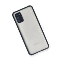 Newface Samsung Galaxy A02S Kılıf Miami Şeffaf Silikon - Lacivert