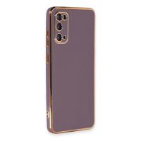 Newface Samsung Galaxy S20 Kılıf Volet Silikon - Mor