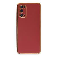 Newface Samsung Galaxy S20 Kılıf Volet Silikon - Kırmızı