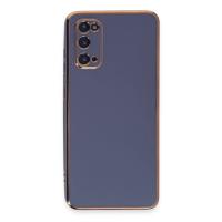 Newface Samsung Galaxy S20 Kılıf Volet Silikon - Mavi