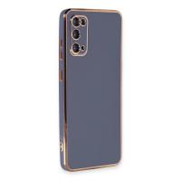 Newface Samsung Galaxy S20 Kılıf Volet Silikon - Mavi