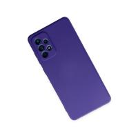 Newface Samsung Galaxy A72 Kılıf Nano içi Kadife Silikon - Mor