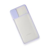 Newface Samsung Galaxy M51 Kılıf Palm Buzlu Kamera Sürgülü Silikon - Lila