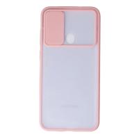 Newface Samsung Galaxy A11 Kılıf Palm Buzlu Kamera Sürgülü Silikon - Pembe