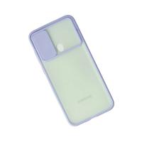 Newface Samsung Galaxy A11 Kılıf Palm Buzlu Kamera Sürgülü Silikon - Lila