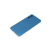 Newface Samsung Galaxy M52 5G Kılıf Nano içi Kadife Silikon - Mavi