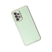 Newface Samsung Galaxy A73 5G Kılıf Volet Silikon - Açık Yeşil