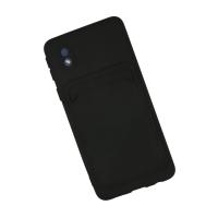 Newface Samsung Galaxy A01 Core Kılıf Kelvin Kartvizitli Silikon - Siyah