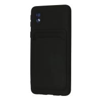 Newface Samsung Galaxy A01 Core Kılıf Kelvin Kartvizitli Silikon - Siyah