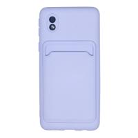Newface Samsung Galaxy A01 Core Kılıf Kelvin Kartvizitli Silikon - Lila