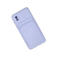 Newface Samsung Galaxy A01 Core Kılıf Kelvin Kartvizitli Silikon - Lila