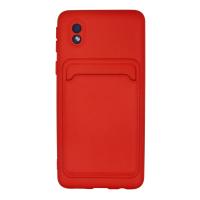 Newface Samsung Galaxy A01 Core Kılıf Kelvin Kartvizitli Silikon - Kırmızı