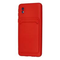 Newface Samsung Galaxy A01 Core Kılıf Kelvin Kartvizitli Silikon - Kırmızı