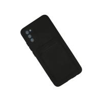 Newface Samsung Galaxy A02S Kılıf Kelvin Kartvizitli Silikon - Siyah