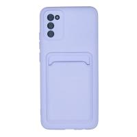 Newface Samsung Galaxy A02S Kılıf Kelvin Kartvizitli Silikon - Lila